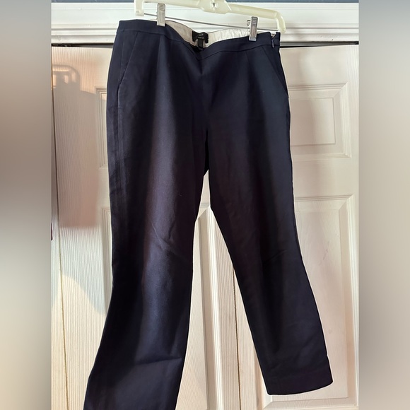 J.Crew Women’s Cropped Navy Slacks - Picture 1 of 3